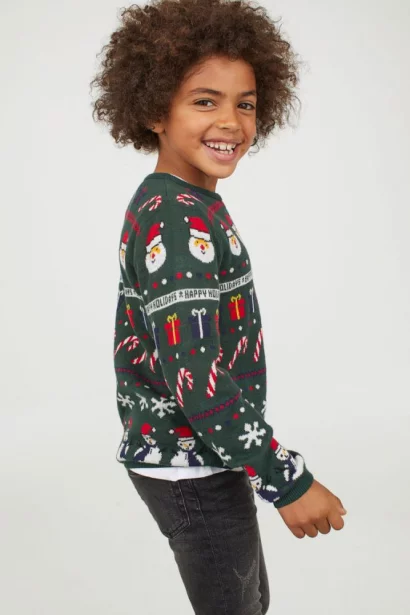 Jacquard-knit Sweater