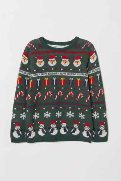 Jacquard-knit Sweater