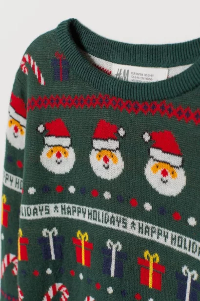 Jacquard-knit Sweater